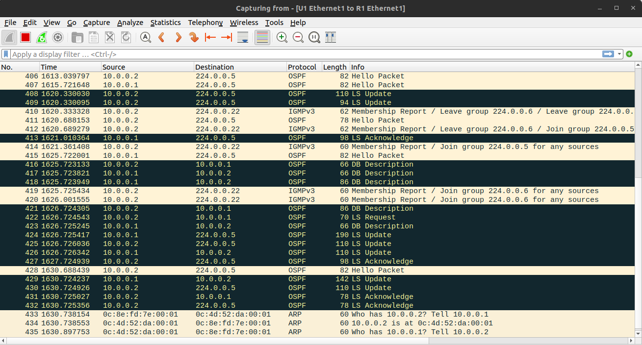 Настройка frr ospf debian